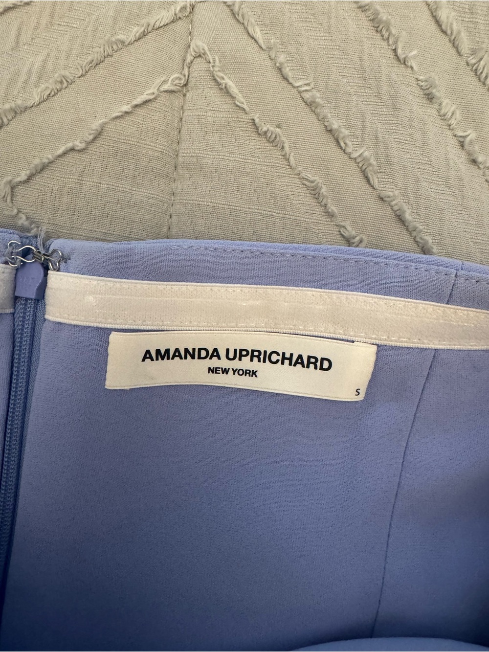 Amanda Uprichard Queen Gown Lavender Halter Prom Gown with Slit - Picture 3 of 4